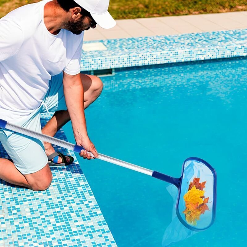 Pool Skimmer with Fine Mesh Net and Telescopic Handle for Easy Cleaning - V1188-CE-MO04152 Pool Skimmer with Fine Mesh Net and Telescopic Handle for Easy Cleaning - Image 5