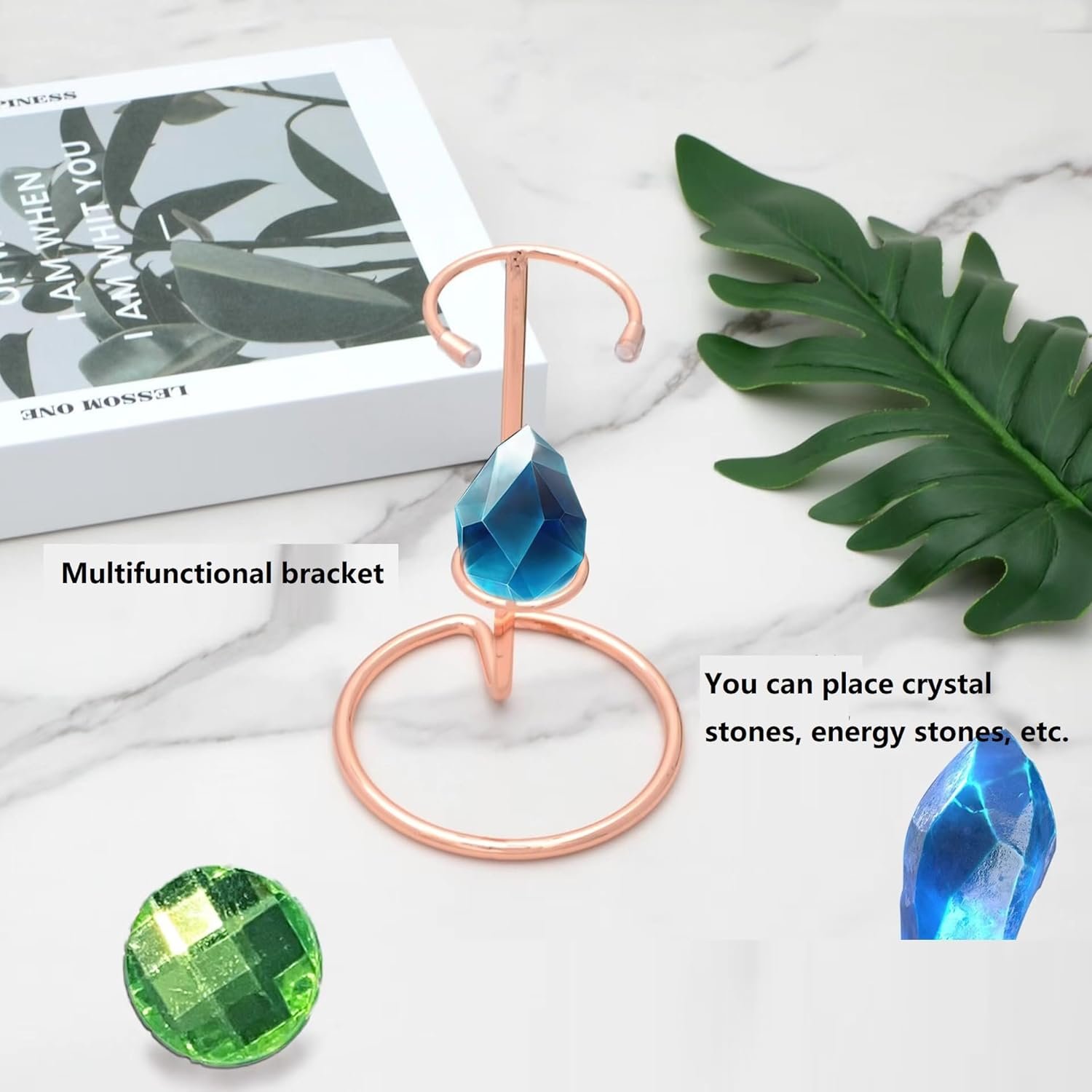 4 Pieces Small Crystal Rod Display Stand - Elegant Iron Gemstone and Mineral Holder, Geode Holder for Small Gemstone Crystal Mineral Agate Two Sizes 2.4x3.7 Inch 3.38×5.11 Inch Size (silver, large) - V1188-CYX-LHJ-774 4 Pieces Small Crystal Rod Display Stand - Elegant Iron Gemstone and Mineral Holder, Geode Holder for Small Gemstone Crystal Mineral Agate Two Sizes 2.4x3.7 Inch 3.38×5.11 Inch Size (silver, large) - Image 3