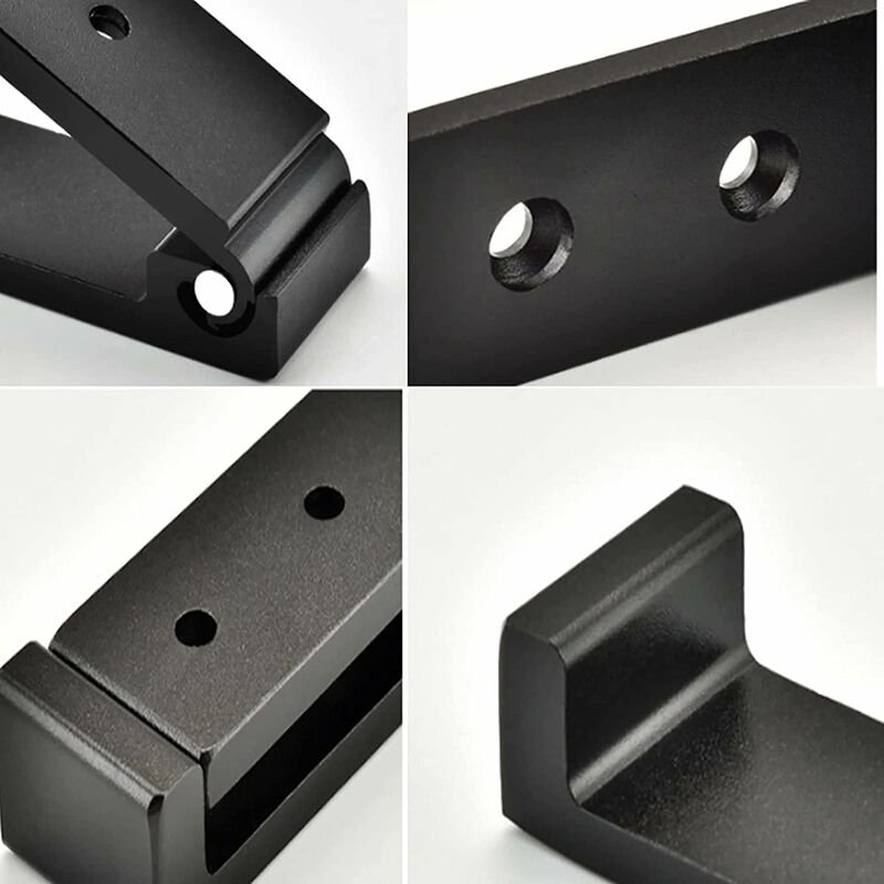 4 Pack Foldable Wall Hooks - Invisible Coat Hooks, Aluminum Wall Hook, Aluminum Alloy Wall Hanging Hook 90° Foldable - V1188-MS-227-0180 4 Pack Foldable Wall Hooks - Invisible Coat Hooks, Aluminum Wall Hook, Aluminum Alloy Wall Hanging Hook 90° Foldable - Image 4