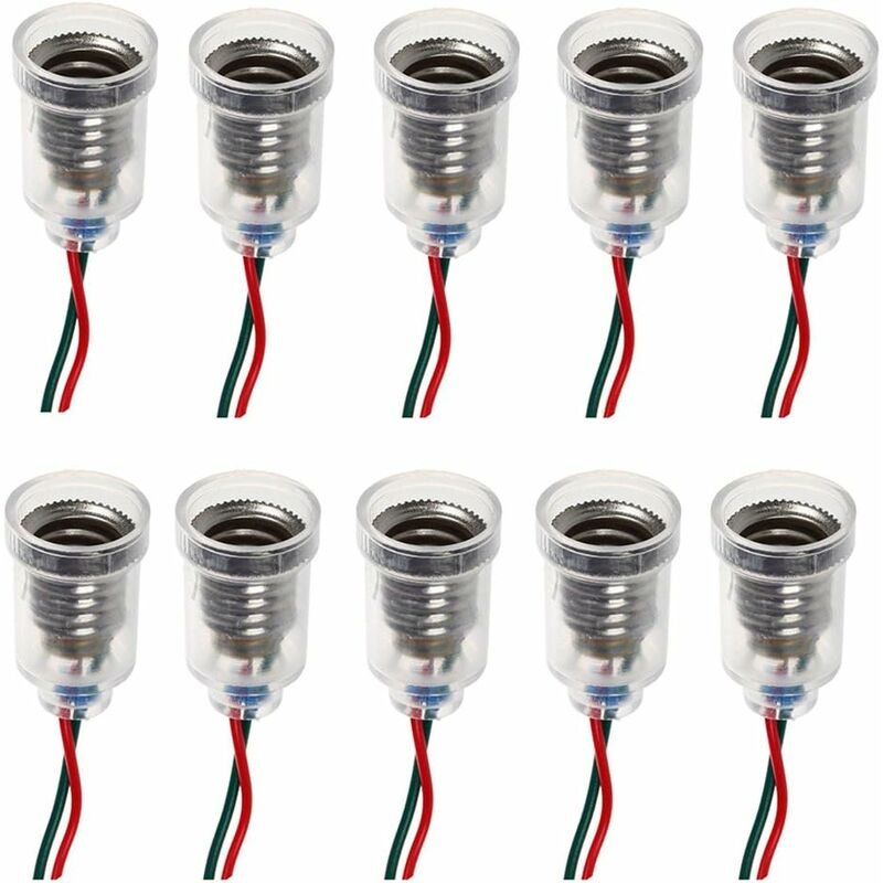 10 pcs E10 Lamps Base LED Screw Mount Small Bulbs Holder Light Socket With Wire Socket For Experiment Circuit Home