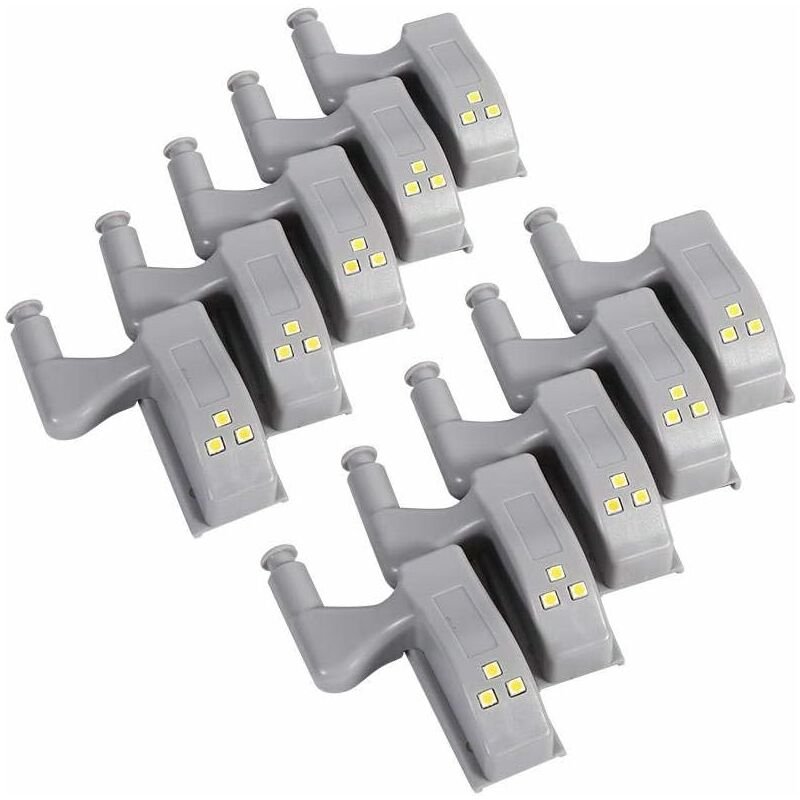 10 pcs LED Hinge Sensor Light For Cupboard Wardrobe Kitchen Night Lamp Wardrobe Cabinet Night Light
