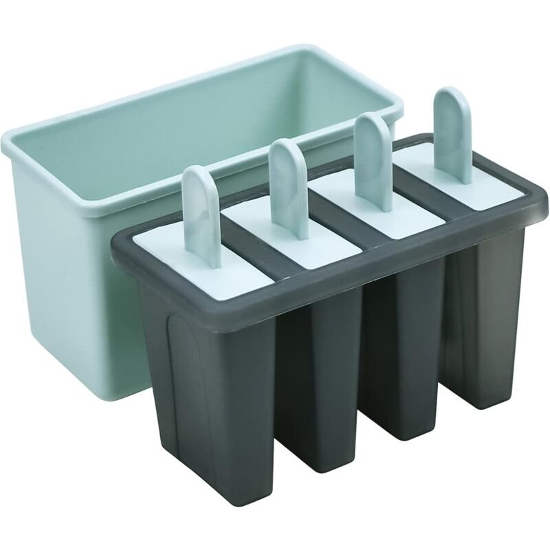 8 Cell Ice Cream Mold With Stick, Ice Lolly Molds, Reusable Popsicle Molds, Ice Pop Mold For Kids And Adults, Bpa Free, - V1188-MS-227-0999 8 Cell Ice Cream Mold With Stick, Ice Lolly Molds, Reusable Popsicle Molds, Ice Pop Mold For Kids And Adults, Bpa Free, - Image 2