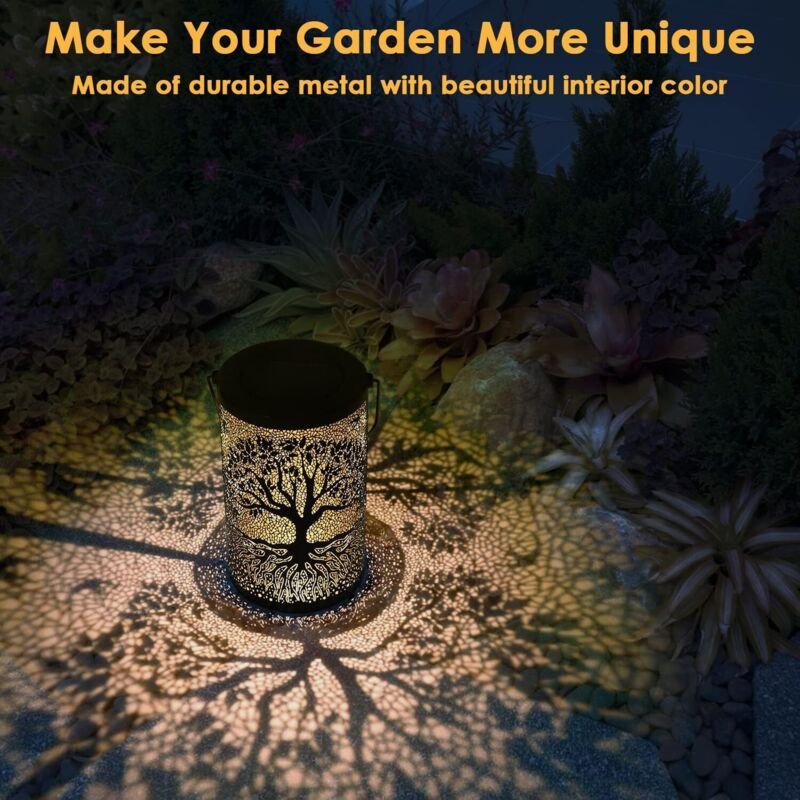 Outdoor Solar Lantern Garden, Decorative Outdoor Solar Lamp, Hanging/Standing, Waterproof Ip44, For Balcony, Garden - V1188-MS-227-1185 Outdoor Solar Lantern Garden, Decorative Outdoor Solar Lamp, Hanging/Standing, Waterproof Ip44, For Balcony, Garden - Image 4