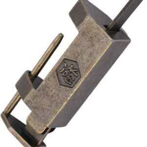 Vintage Retro Style Chinese Padlock - Charming Antique Lock Decoration for Dresser, Jewelry Box, Gift Cabinet and Furniture Locks (S)