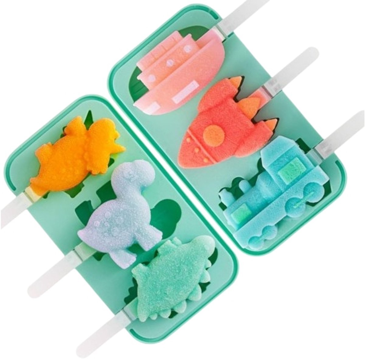 Silicone Ice Pop Mold - Set of 2 Ice Pop Molds - 12 Ice Pops - Ice Pop Molds for Kids and Adults - Ice Pop Mold Set - BPA Free - V1188-MS-313-0958 Silicone Ice Pop Mold - Set of 2 Ice Pop Molds - 12 Ice Pops - Ice Pop Molds for Kids and Adults - Ice Pop Mold Set - BPA Free