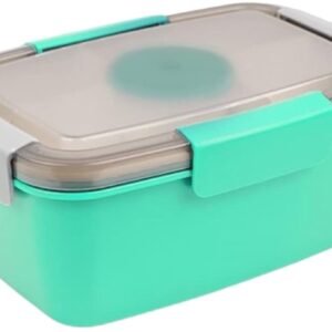 2000ml children's lunch box, adult lunch box with 4 compartments and soup container, salad box with dressing container, lunch box, salad container, microwave and dishwasher safe, BPA free