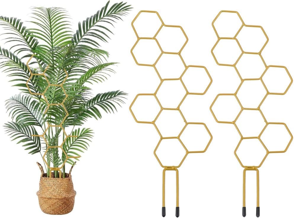 Climbing Plant Trellis 14 inch Metal Support for Vines Potted Plants and Flowers, Modern Design - V1188-MS-325-0897 Climbing Plant Trellis 14 inch Metal Support for Vines Potted Plants and Flowers, Modern Design