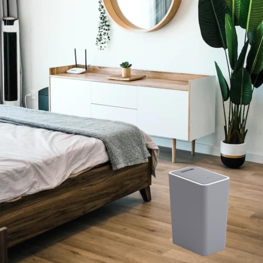 12L Green Trash Can with Lid, Durable Corrosion-Resistant Odor and Leak Proof for Kitchen Bathroom Living Room, 12L - V1188-MS-325-1111 12L Green Trash Can with Lid, Durable Corrosion-Resistant Odor and Leak Proof for Kitchen Bathroom Living Room, 12L - Image 6