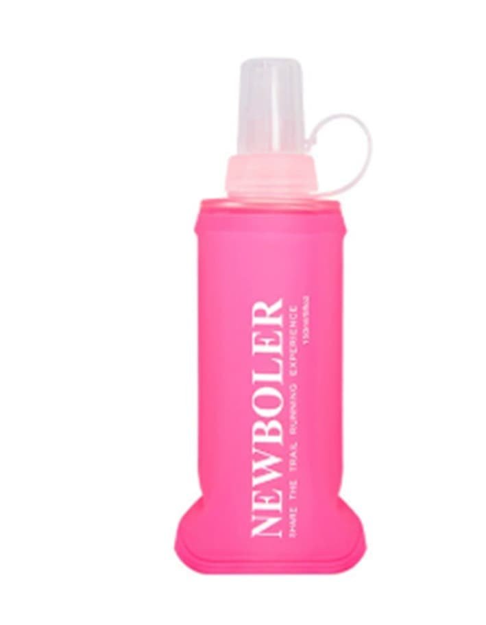 150ml Foldable Water Bottle BPA-Free Soft Bottle for Marathons Camping Hiking, 150ML, Dark Pink - V1188-MS-325-2078 150ml Foldable Water Bottle BPA-Free Soft Bottle for Marathons Camping Hiking, 150ML, Dark Pink