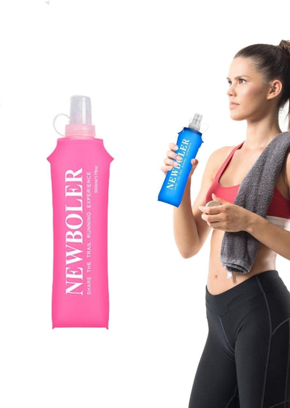 150ml Foldable Water Bottle BPA-Free Soft Bottle for Marathons Camping Hiking, 150ML, Dark Pink - V1188-MS-325-2078 150ml Foldable Water Bottle BPA-Free Soft Bottle for Marathons Camping Hiking, 150ML, Dark Pink - Image 10