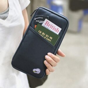 Document Travel Organizer - Travel Bag - Travel Wallet - Dark Blue