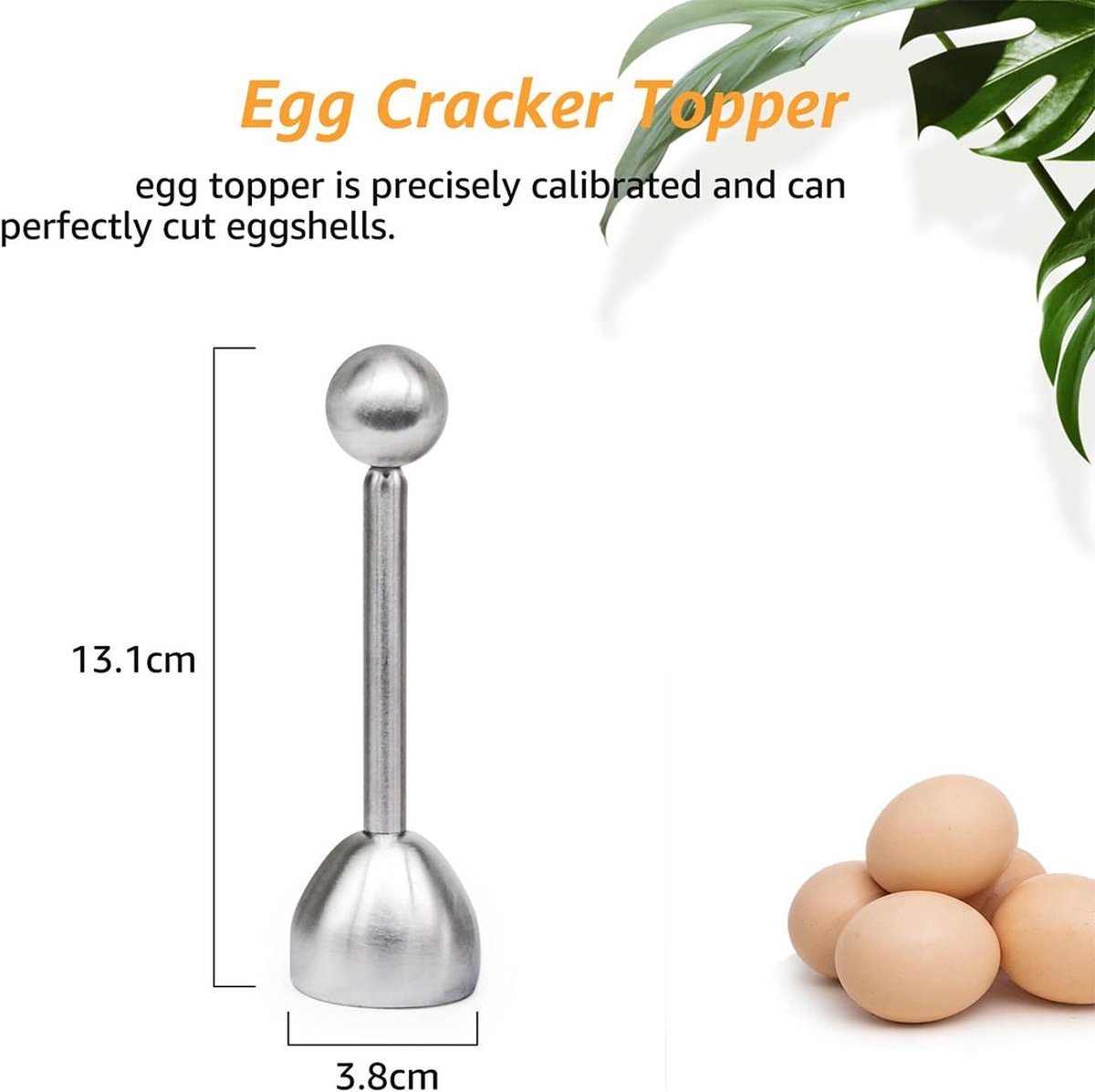 Eggshell Cutter - Stainless Steel - Egg Cutters - Eggshell Opener - Egg Decapitator - Egg Topper - Egg Unchopper - Egg Slicer - Kitchen Utensils - Silver - 1 Piece - Dishwasher Safe - V1188-MS101-01263-1 Eggshell Cutter - Stainless Steel - Egg Cutters - Eggshell Opener - Egg Decapitator - Egg Topper - Egg Unchopper - Egg Slicer - Kitchen Utensils - Silver - 1 Piece - Dishwasher Safe - Image 5