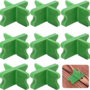 8 pieces - ABS deck spacers - 1/16", 1/8", 3/16", 1/4" - green deck spacers - for pressure-treated composite decks
