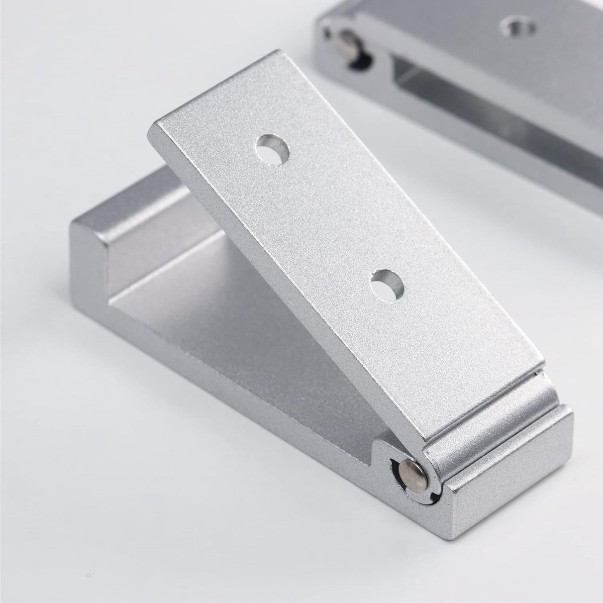 6 pieces - Foldable wall hooks - 6.7*7.5*2.5 cm - Clothes hook - concealable clothes hooks - heavy-duty wall hooks - aluminum hooks - with screws - foldable hooks - for hanging coats, bags, hats, and keys - silver - V1188-MS101-02659-1 6 pieces - Foldable wall hooks - 6.7*7.5*2.5 cm - Clothes hook - concealable clothes hooks - heavy-duty wall hooks - aluminum hooks - with screws - foldable hooks - for hanging coats, bags, hats, and keys - silver - Image 2