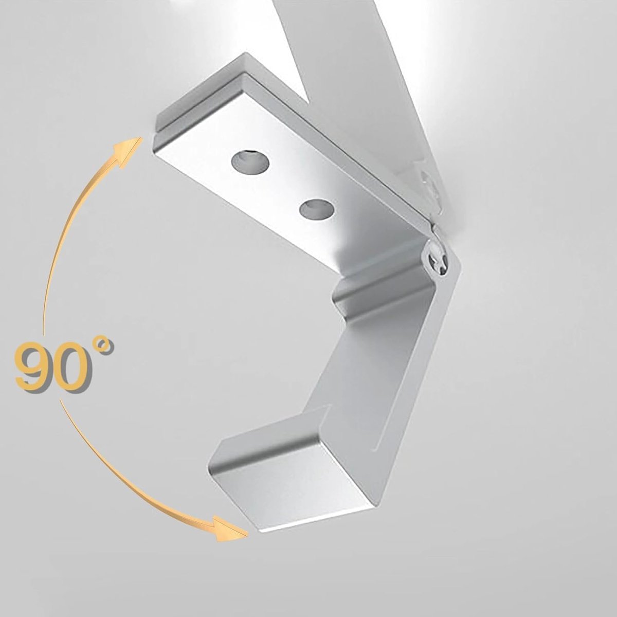 6 pieces - Foldable wall hooks - 6.7*7.5*2.5 cm - Clothes hook - concealable clothes hooks - heavy-duty wall hooks - aluminum hooks - with screws - foldable hooks - for hanging coats, bags, hats, and keys - silver - V1188-MS101-02659-1 6 pieces - Foldable wall hooks - 6.7*7.5*2.5 cm - Clothes hook - concealable clothes hooks - heavy-duty wall hooks - aluminum hooks - with screws - foldable hooks - for hanging coats, bags, hats, and keys - silver - Image 4