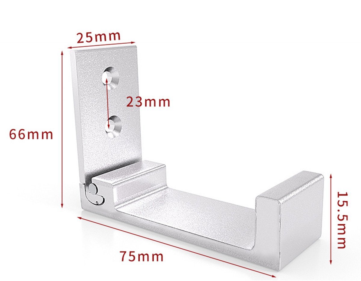 6 pieces - Foldable wall hooks - 6.7*7.5*2.5 cm - Clothes hook - concealable clothes hooks - heavy-duty wall hooks - aluminum hooks - with screws - foldable hooks - for hanging coats, bags, hats, and keys - silver - V1188-MS101-02659-1 6 pieces - Foldable wall hooks - 6.7*7.5*2.5 cm - Clothes hook - concealable clothes hooks - heavy-duty wall hooks - aluminum hooks - with screws - foldable hooks - for hanging coats, bags, hats, and keys - silver - Image 5