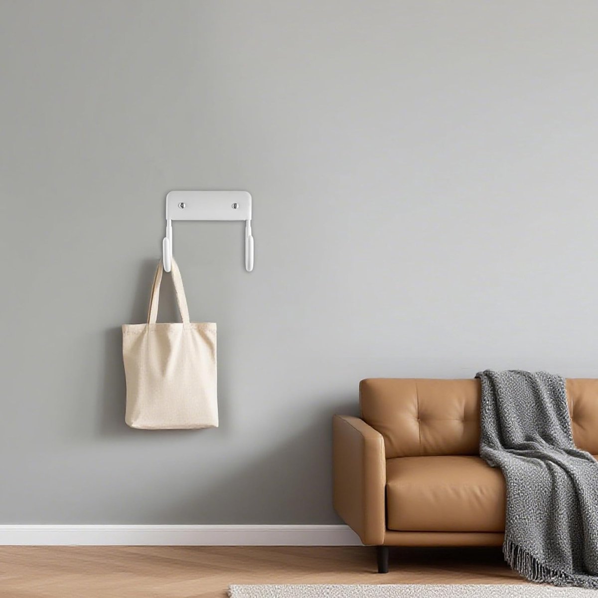 Ironing board holder - Ironing board hanging system - Hook for ironing board - Wall-mounted ironing board holder - Ironing board organizer - Hook - Storage hooks - wall hooks - tool hooks - for laundry rooms, garages and storage rooms - 12*11*6 cm - white - V1188-MS101-03193-1 Ironing board holder - Ironing board hanging system - Hook for ironing board - Wall-mounted ironing board holder - Ironing board organizer - Hook - Storage hooks - wall hooks - tool hooks - for laundry rooms, garages and storage rooms - 12*11*6 cm - white - Image 2
