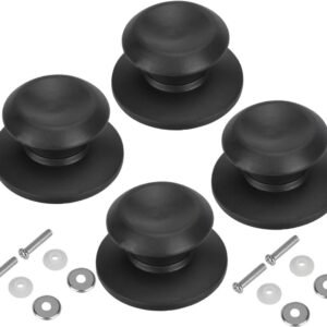4 pieces - Pan lid knob - Lid knobs - Aperture 6-10 mm - Pot Lid Knob - Lid Handle - Lid Knob - Anti-burn knob - Replacement Handles - universal replacement lid knobs for pans - handle for kitchen cookware
