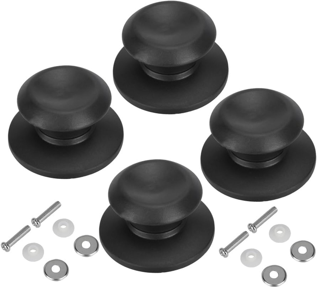 4 pieces - Pan lid knob - Lid knobs - Aperture 6-10 mm - Pot Lid Knob - Lid Handle - Lid Knob - Anti-burn knob - Replacement Handles - universal replacement lid knobs for pans - handle for kitchen cookware - V1188-MS101-03393-1 4 pieces - Pan lid knob - Lid knobs - Aperture 6-10 mm - Pot Lid Knob - Lid Handle - Lid Knob - Anti-burn knob - Replacement Handles - universal replacement lid knobs for pans - handle for kitchen cookware