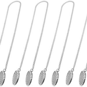 pieces - napkin chain - napkin clips - napkin clips with chain - napkin chain - napkin clips - bib holder adult - napkin clips with cord - 50cm - silver - Metal