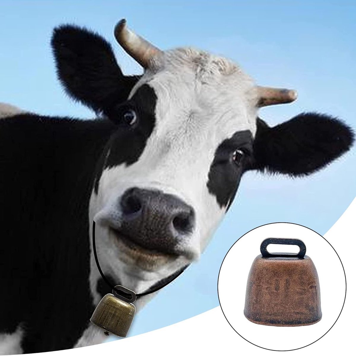 10 Pieces - Cowbell - Cowbells - Decorative Cowbells - Farm - Bell - Grazing Cowbell - Metal Cow Bell Bells - Goat Bell - Animal Gift - Bronze*5+red bronze*5 - Metal - 35*37mm - V1188-NK-BOL-584 10 Pieces - Cowbell - Cowbells - Decorative Cowbells - Farm - Bell - Grazing Cowbell - Metal Cow Bell Bells - Goat Bell - Animal Gift - Bronze*5+red bronze*5 - Metal - 35*37mm - Image 4