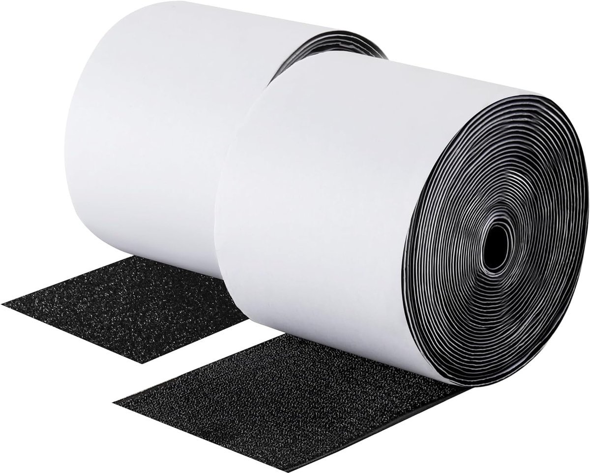 Self-adhesive hook and loop tape 5 meters - hook and loop tape - Black - Strong double-sided self-adhesive tapes - Black - 5m*10cm - Grip tape - Hook and loop tape - V1188-NK-BOL-60 Self-adhesive hook and loop tape 5 meters - hook and loop tape - Black - Strong double-sided self-adhesive tapes - Black - 5m*10cm - Grip tape - Hook and loop tape