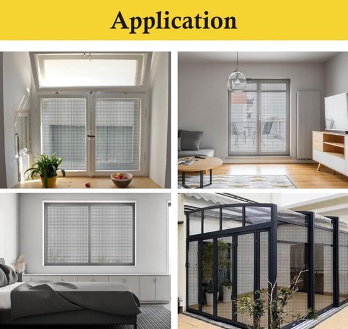 1 piece - Window screen 120 x 250 cm - White - Mesh - Universal Window Screen - Custom-made screen mesh - Make your own screen - Anti-mosquito - Insect screen - Door screen - V1188-NK-BOL-99 1 piece - Window screen 120 x 250 cm - White - Mesh - Universal Window Screen - Custom-made screen mesh - Make your own screen - Anti-mosquito - Insect screen - Door screen - Image 5
