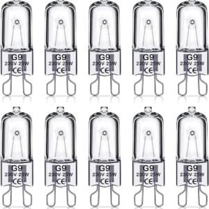 G9 halogen bulbs 25w 230v 10-pack