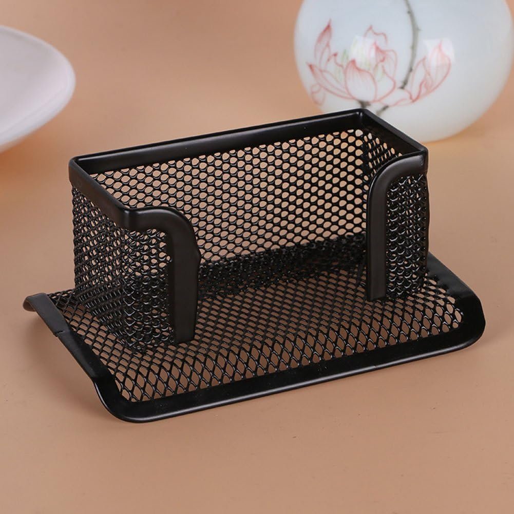 4 Pcs Desktop Mesh Business Card Holder Memo Holder for School Office Desk - V1188-WSZ-A-458 4 Pcs Desktop Mesh Business Card Holder Memo Holder for School Office Desk - Image 3