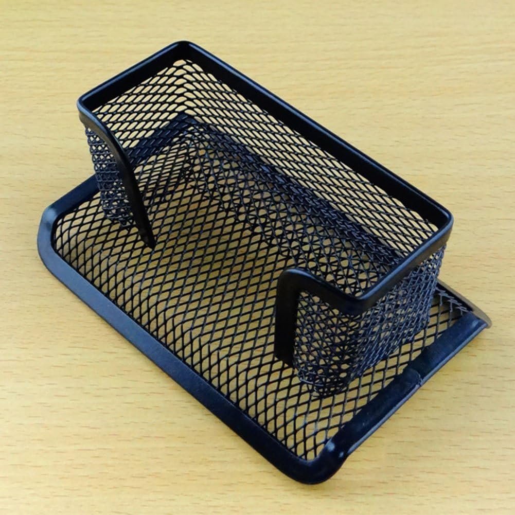 4 Pcs Desktop Mesh Business Card Holder Memo Holder for School Office Desk - V1188-WSZ-A-458 4 Pcs Desktop Mesh Business Card Holder Memo Holder for School Office Desk - Image 4