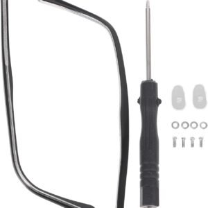 1 Pair Metal Glasses Replacement Temple, Eyeglass Arms Legs Replacement, Glasses Repair Kit Universal Glasses Arm Replacement Legs for Glasses, Sunglasses, Black