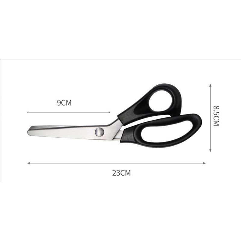 Stainless Steel Zigzag Fabric Scissors with Comfort Grip for Sewing Compatible with Cisea for Adults and Children - V1188-XY-Y829-195 Stainless Steel Zigzag Fabric Scissors with Comfort Grip for Sewing Compatible with Cisea for Adults and Children - Image 2