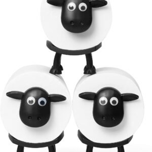Toilet Paper Holder Set of 3 Sheep Cute Bathroom Decor