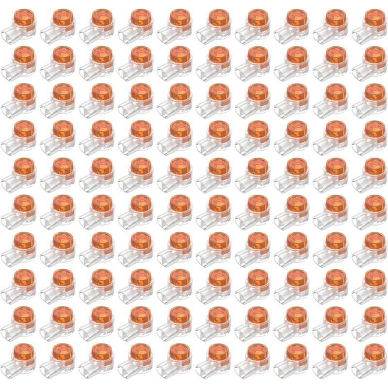 100pcs Scotchlok UY Waterproof Connector, Resin Filled Cable Connectors Wire Terminals for Garden & Outdoor Robotic Lawn Mower