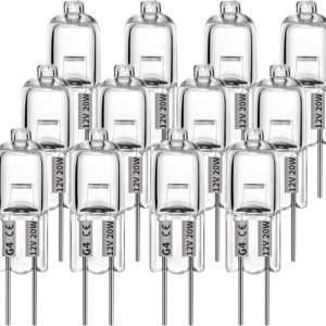 G4 halogen lamps 10W 12V - Warm white - 12 pcs 10W 12pcs 10W 12pcs