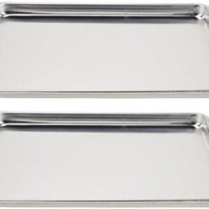 (5303) Wear-Ever Half-Size Sheet Pans, Set of 2 (18-Inch x 13-Inch x 1-Inch, Aluminum)