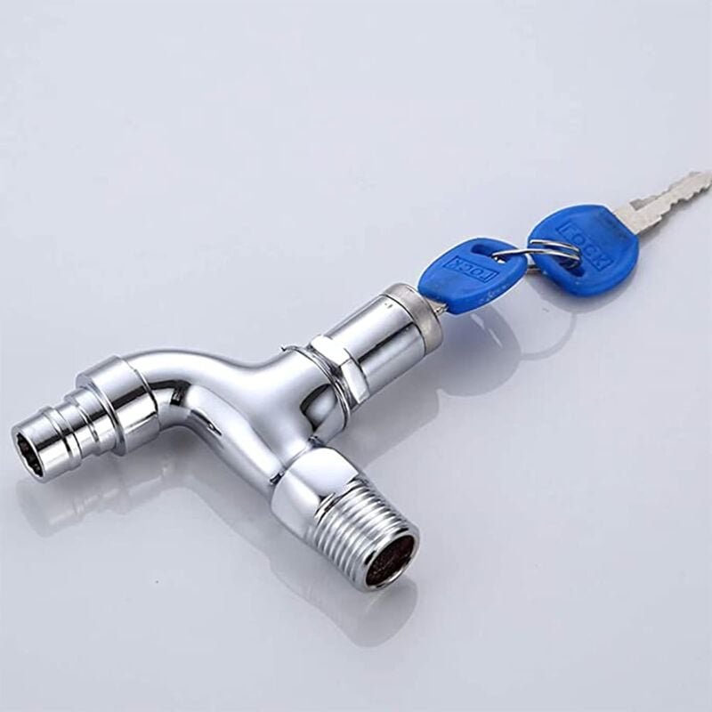 Lockable Anti-Theft Outdoor Brass Tap for Garden Washing Machine - V1188-ZX-Y801-2236 Lockable Anti-Theft Outdoor Brass Tap for Garden Washing Machine - Image 4