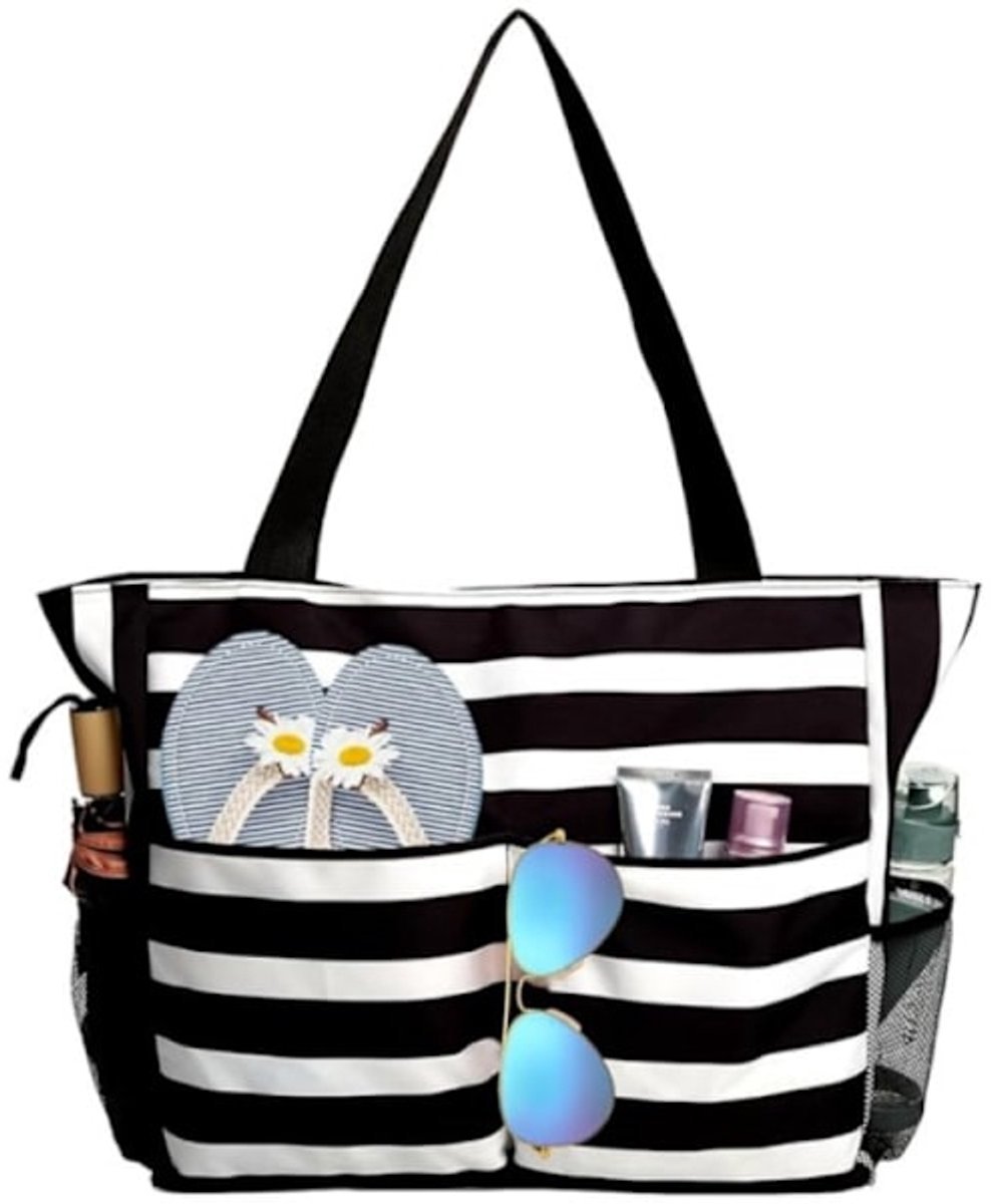 Beach Bag - Waterproof Foldable Beach Bag - Large - Foldable - Women's Beach Bag - Large Capacity - Portable Storage Bag - V1188-ZXY-10385 Beach Bag - Waterproof Foldable Beach Bag - Large - Foldable - Women's Beach Bag - Large Capacity - Portable Storage Bag