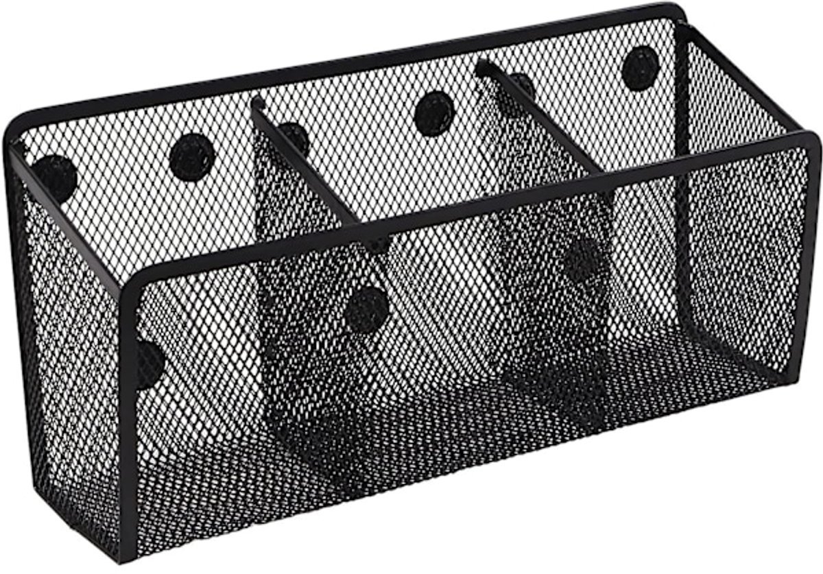 Pen Holder - Mesh Storage Basket with Extra Strong Magnets - Freezer Safe - Whiteboard - Cabinet Accessory - Office Supplies Organizer - V1188-ZXY-10503 Pen Holder - Mesh Storage Basket with Extra Strong Magnets - Freezer Safe - Whiteboard - Cabinet Accessory - Office Supplies Organizer