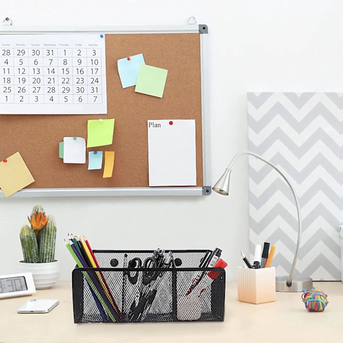 Pen Holder - Mesh Storage Basket with Extra Strong Magnets - Freezer Safe - Whiteboard - Cabinet Accessory - Office Supplies Organizer - V1188-ZXY-10503 Pen Holder - Mesh Storage Basket with Extra Strong Magnets - Freezer Safe - Whiteboard - Cabinet Accessory - Office Supplies Organizer - Image 2