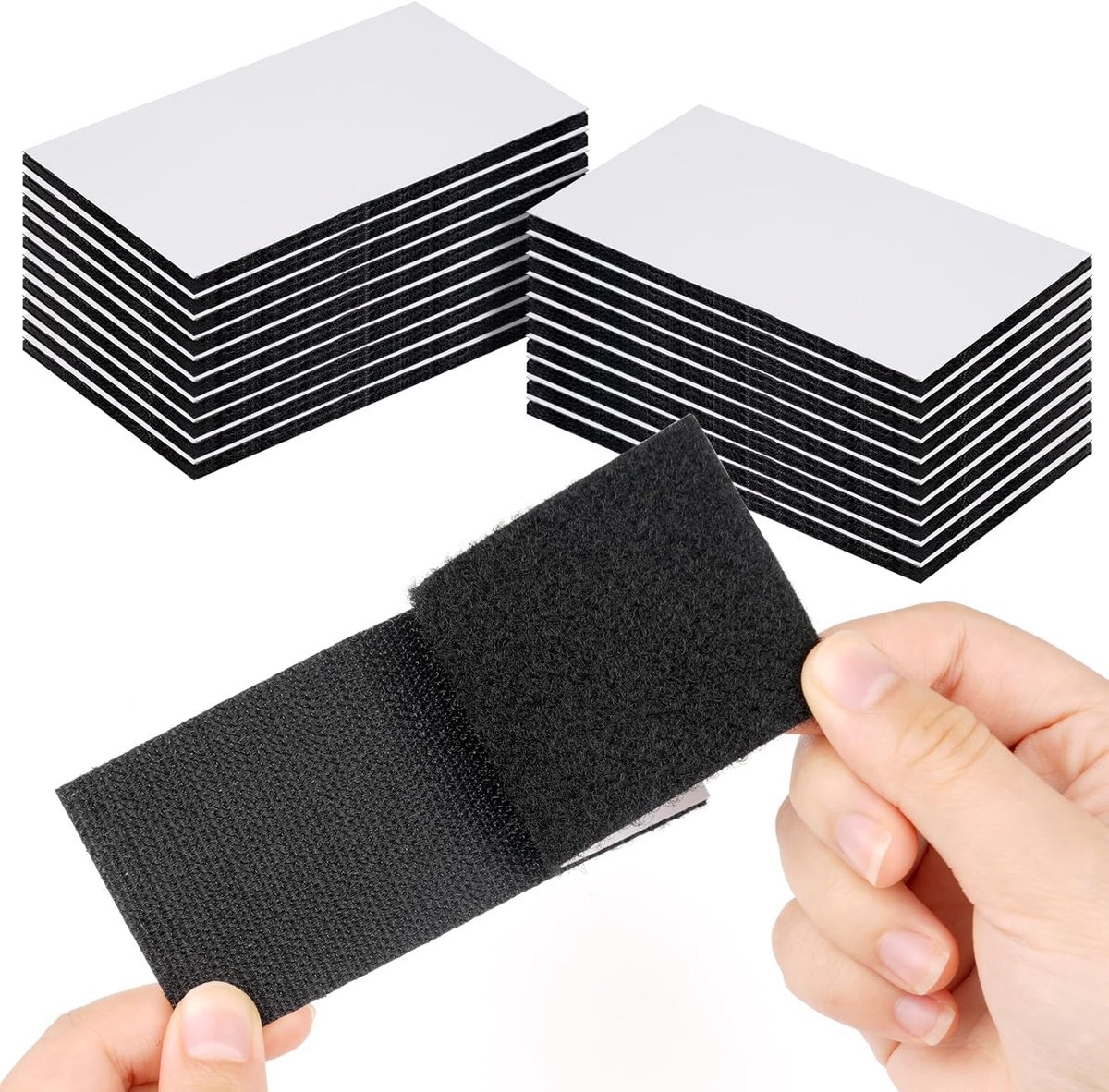 Self-adhesive hook and loop tape - 20 sheets - 50 x 100 mm Self-adhesive hook and loop tape - Wide hook and loop adhesive pads - Ideal for sewing, DIY projects, office supplies and crafts - V1188-ZXY-10714 Self-adhesive hook and loop tape - 20 sheets - 50 x 100 mm Self-adhesive hook and loop tape - Wide hook and loop adhesive pads - Ideal for sewing, DIY projects, office supplies and crafts