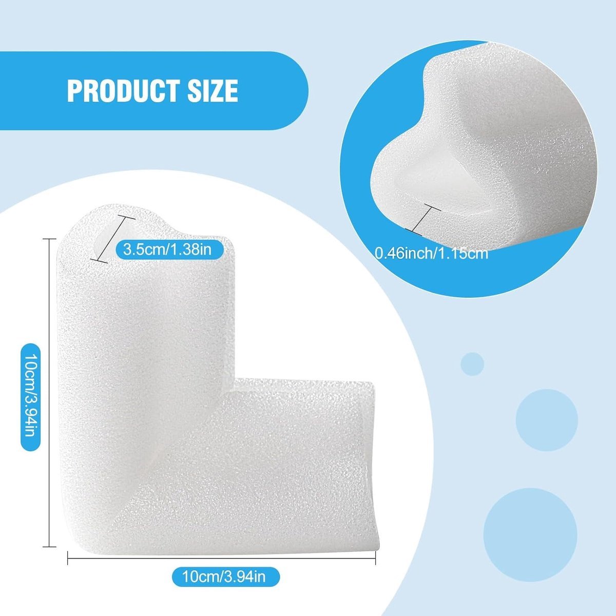 36-Piece Thick Foam Corner Protectors for TVs, Pictures, and Mirrors - Picture Frame Shipping & Packaging - Book Corner Shipping Supplies - V1188-ZXY-10929 36-Piece Thick Foam Corner Protectors for TVs, Pictures, and Mirrors - Picture Frame Shipping & Packaging - Book Corner Shipping Supplies - Image 5