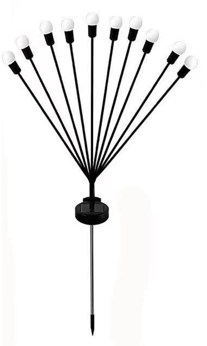 Outdoor Lighting - Solar Garden Lighting - Mood Lamp - LED Solar Garden Lamp - Firefly Shaped - 10 Pots x 2 - Waterproof for Outdoor Use - Suitable for Decorating Patio Paths - Warm Tones - V1188-ZXY-11182 Outdoor Lighting - Solar Garden Lighting - Mood Lamp - LED Solar Garden Lamp - Firefly Shaped - 10 Pots x 2 - Waterproof for Outdoor Use - Suitable for Decorating Patio Paths - Warm Tones - Image 3