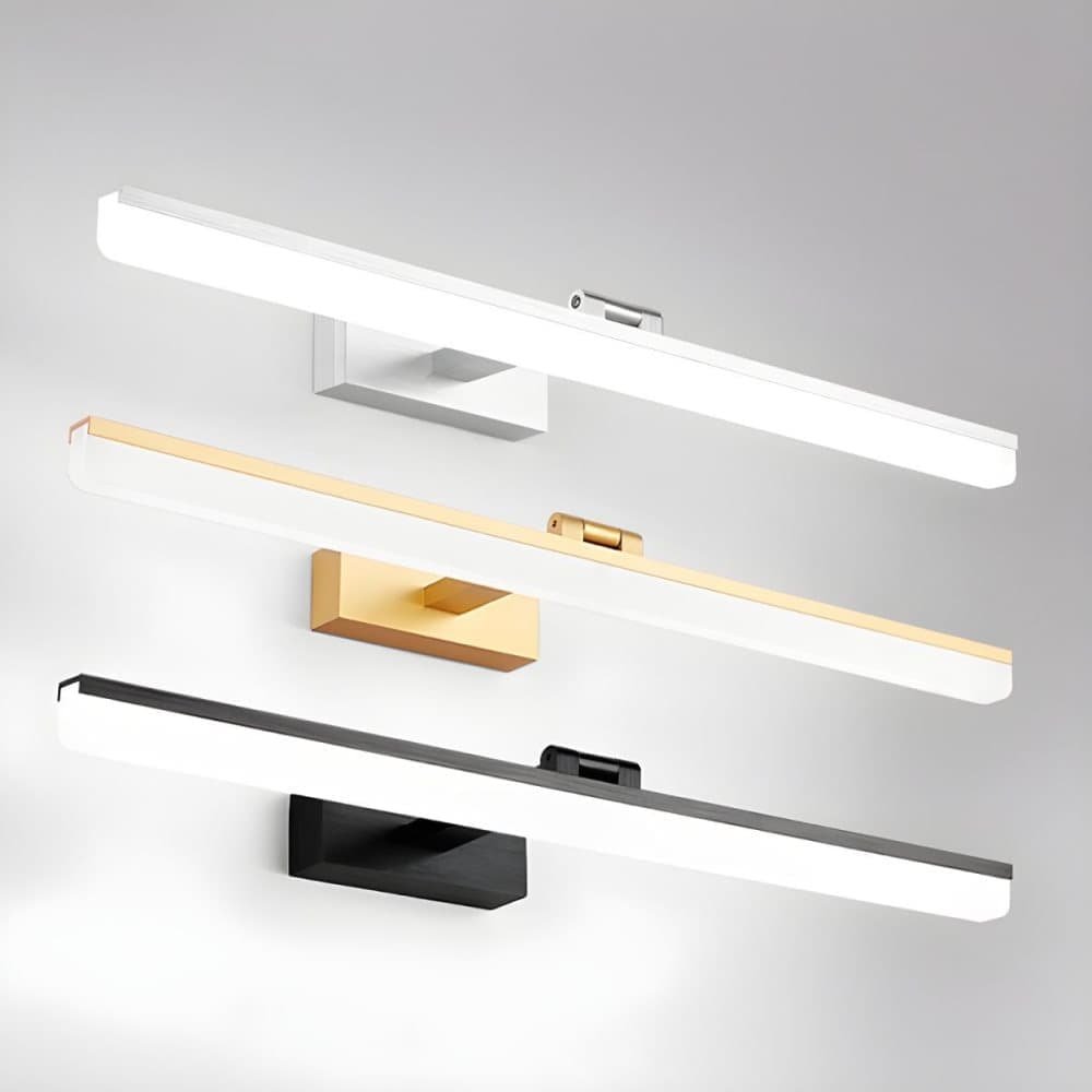 Wall light LED for mirror, adjustable wall light 40-50 cm for bathroom, wardrobe and toilet(gold)