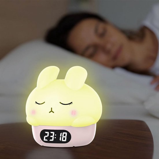 Children's night light - table lamp for bedroom - cute rabbit shape - cartoon bedside lamp - baby night light (pink) - V1188-ZXY-131-016 Children's night light - table lamp for bedroom - cute rabbit shape - cartoon bedside lamp - baby night light (pink) - Image 6
