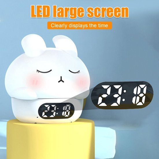 Children's night light - table lamp for bedroom - cute rabbit shape - cartoon bedside lamp - baby night light (pink) - V1188-ZXY-131-016 Children's night light - table lamp for bedroom - cute rabbit shape - cartoon bedside lamp - baby night light (pink) - Image 9