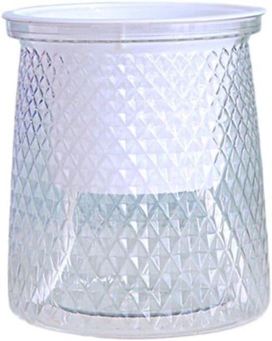 Flower pots - Plastic flower pots - sustainable garden supplies - hydroponic flower pots - visible water level - With absorbent cotton rope - Ø 10 x H 12 cm - Transparent - V1188-ZXY-131-249 Flower pots - Plastic flower pots - sustainable garden supplies - hydroponic flower pots - visible water level - With absorbent cotton rope - Ø 10 x H 12 cm - Transparent