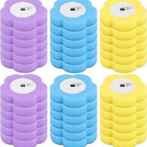 36 Piece Toilet Brush Replacement Heads - With Cleaning Solution & Fragrance - 360° Deep Cleaning - For Hard-to-Reach Corners