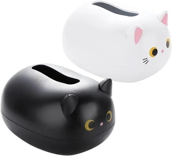 Tissue Box - Tissue Box Organizer with Cat Print - Napkin Holder for the Living Room - Tissue Box for the Kitchen - Toilet Paper Holder for the Bathroom (Black,22*16*13cm) - V1188-ZXY-131-714 Tissue Box - Tissue Box Organizer with Cat Print - Napkin Holder for the Living Room - Tissue Box for the Kitchen - Toilet Paper Holder for the Bathroom (Black,22*16*13cm) - Image 5