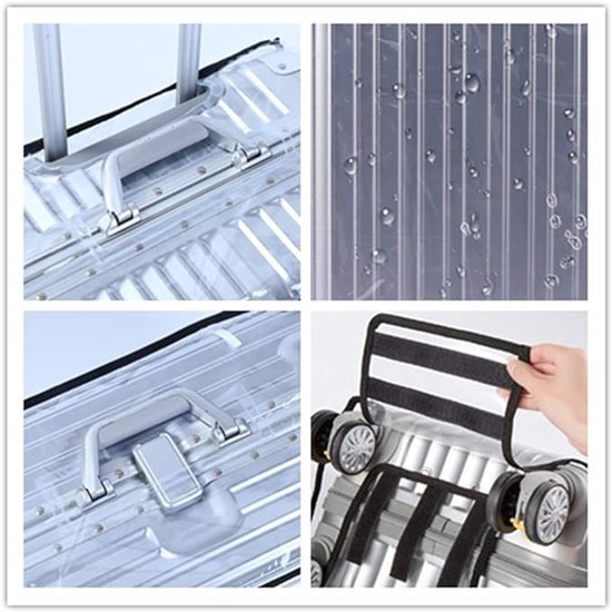 Luggage Cover - Transparent PVC Material - Waterproof and Scratch Resistant - Semi-transparent Luggage Cover - Suitable for Business Travel and Daily Use - 20 - V1188-ZXY-131-949 Luggage Cover - Transparent PVC Material - Waterproof and Scratch Resistant - Semi-transparent Luggage Cover - Suitable for Business Travel and Daily Use - 20 - Image 2